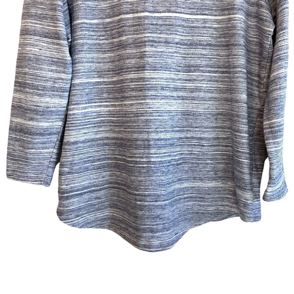 Per se Split Neck Hooded Sweatshirt - Picture 6 of 6
